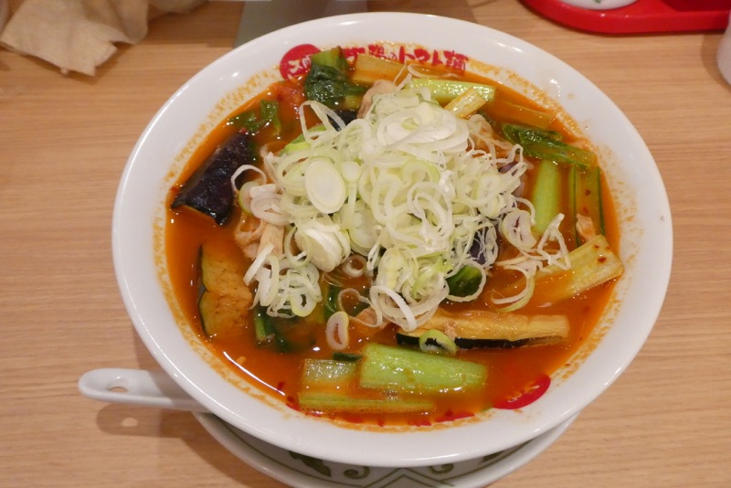 太陽のトマト麺　太陽の茄子ラーメンの画像